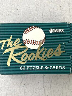 Vtg 1986 Donruss The Rookies Puzzle and Cards